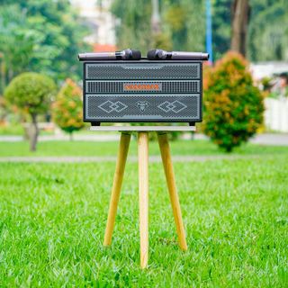 Loa Karaoke Xách Tay Nanomax K03 Bass Đôi 16cm 300w