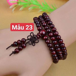 Chuỗi vòng phong thủy 3 tầng gỗ rất sang và đẹp luôn