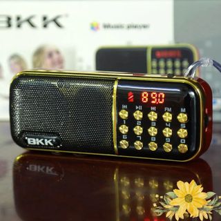 Máy Nghe Nhạc Mp3 BKK B851 - Đài Nghe Pháp Kinh Phật, Đài FM- 2 Pin 2 Khe Thẻ Nhớ