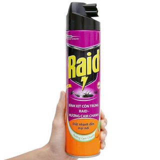 BÌNH XỊT CÔN TRÙNG RAID 600ML HƯƠNG CAM CHANH