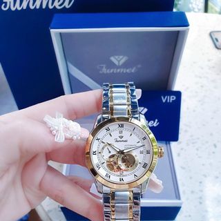 ĐỒNG HỒ NAM CHÍNH HÃNG FUNMEI CƠ FC230 MTRÒN LỘ ĐÁY CƠ FULLBOX TEM HÃNG