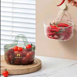 GIỎ NHỰA ĐỰNG HÀNH TỎI DÁN TƯỜNG