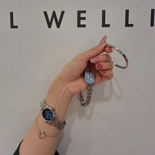 ĐỒNG HỒ NỮ CAO CẤP D WELLINGTON OPHELIA THÉP OVAN FULLBOX TEM