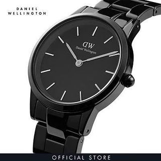 ĐỒNG HỒ NAM CAO CẤP D WELLINGTON ICONIC LINK ĐEN NGUYÊN KHỐI FULLBOX TEM