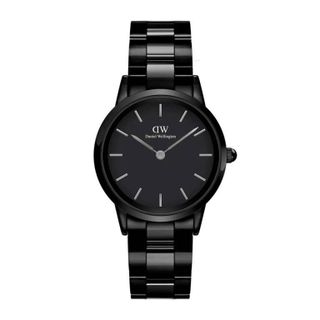 ĐỒNG HỒ NAM CAO CẤP D WELLINGTON ICONIC LINK ĐEN NGUYÊN KHỐI FULLBOX TEM