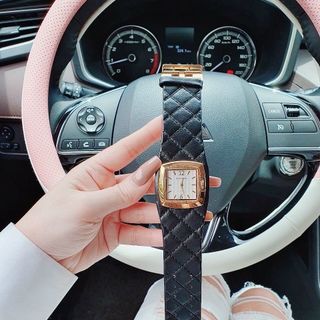 ĐỒNG HỒ NỮ CAO CẤP BUBBERI COLLIER DÂY DA MẶT VUÔNG