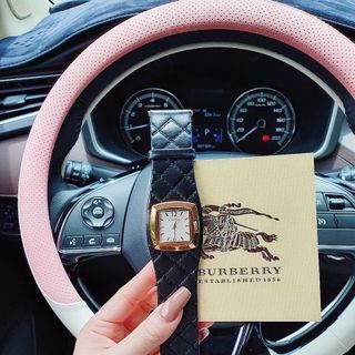 ĐỒNG HỒ NỮ CAO CẤP BUBBERI COLLIER DÂY DA MẶT VUÔNG