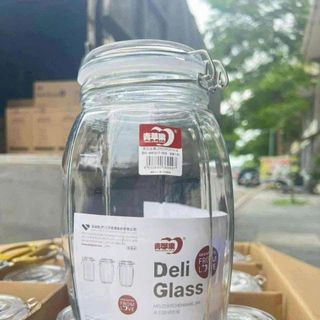 HỦ THUỶ TINH NẮP GÀI KHOÁ 1500ML