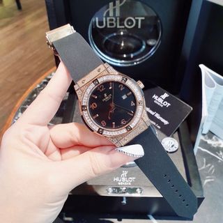 SĂN SALE ĐẦU NĂM ĐỒNG HỒ NAM CAO CẤP HULOT MÁY QUARZT NHẬT VIỀN ĐÁ DÂY DA VÀ CAO SU