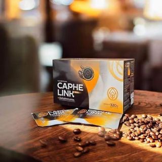 Cà Phê Thảo Dược Caphelink New Tăng Đề Kháng, Giữ Tỉnh Táo Hộp 320g (20 gói x 16g)