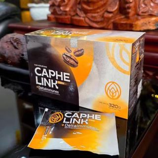 Cà Phê Thảo Dược Caphelink New Tăng Đề Kháng, Giữ Tỉnh Táo Hộp 320g (20 gói x 16g)