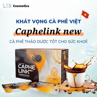 Cà Phê Thảo Dược Caphelink New Tăng Đề Kháng, Giữ Tỉnh Táo Hộp 320g (20 gói x 16g)