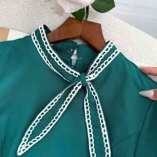 Đầm dự tiệc thiết kế dáng chữ A, xoè,công sở dự tiệc chất liệu cotton lạnh, mềm mại, sang trong,thanh lịch B9