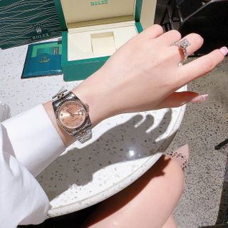 ĐỒNG HỒ NAM NỮ CAO CẤP ROLET DATE JUST MÁY CƠ NIỀNG KHÍA