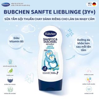 THANH LÝ CHÍNH HÃNG Tắm gội bé Bubchen 3 màu  Full tem phụ đầy đủ