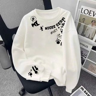 Áo SWEATER NỮ phong cách mới in hoạt hình mèo dễ thương
