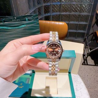 ĐỒNG HỒ NỮ CAO CẤP ROLET DATE JUST MÁY CƠ NIỀNG KHÍA