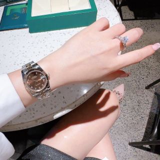 ĐỒNG HỒ NỮ CAO CẤP ROLET DATE JUST MÁY CƠ NIỀNG KHÍA