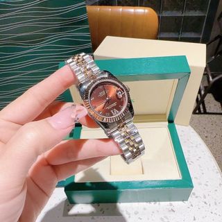 ĐỒNG HỒ NỮ CAO CẤP ROLET DATE JUST MÁY CƠ NIỀNG KHÍA