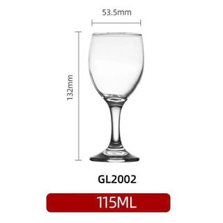 BỘ 6 LY THUỶ TINH UỐNG RƯỢU VANG 115ML GL2002 (T12)