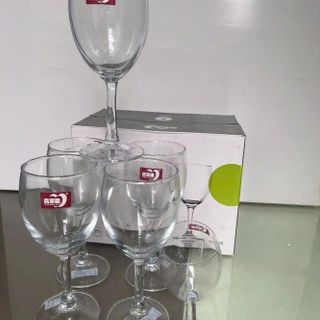 BỘ 6 LY THUỶ TINH UỐNG RƯỢU VANG 140ML EJ5001 (T12)