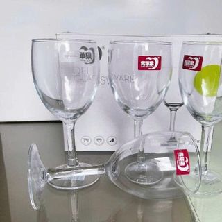 BỘ 6 LY THUỶ TINH UỐNG RƯỢU VANG 140ML EJ5001 (T12)