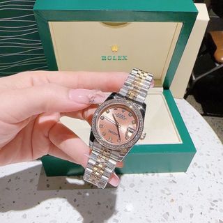 ĐỒNG HỒ NAM NỮ CAO CẤP ROLET DATE JUST MÁY CƠ VIỀN ĐÁ