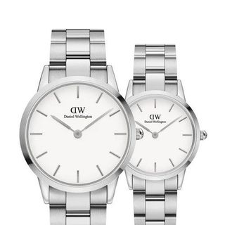 ĐỒNG HỒ NAM NỮ CAO CẤP ICONIC THÉP BẠC MẶT TRẮNG FULLBOX