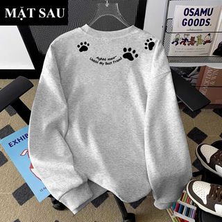 Áo SWEATER NỮ in chân cún BEST FRIEND