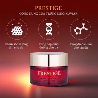 THANH LÝ CHÍNH HÃNG Kem đêm dưỡng trắng chống lão hóa trứng cá muối Prestige Caviar collagen ex Red Cream Hàn Quốc Date 11/27