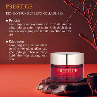 THANH LÝ CHÍNH HÃNG Kem đêm dưỡng trắng chống lão hóa trứng cá muối Prestige Caviar collagen ex Red Cream Hàn Quốc Date 11/27