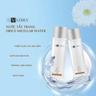 VXEBRA Orico Micellar Water 190ml – Nước Tẩy Trang Công Nghệ Micellar Làm Sạch Sâu, Dịu Nhẹ