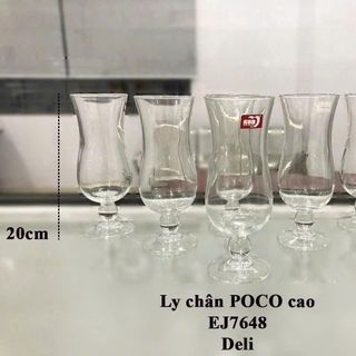 BỘ 6 LY THUỶ TINH CHÂN LÙN 450ML EJ7648 (T8)