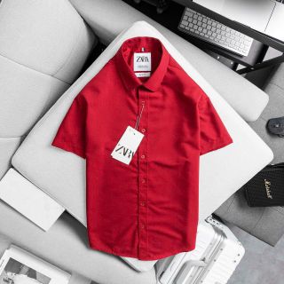 Sơ mi nam. Chất vải lụa thoáng mát chống nhăn, form chuẩn.