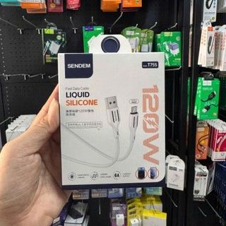 Cáp sạc 120w Sendem T75s cổng usb ra typec