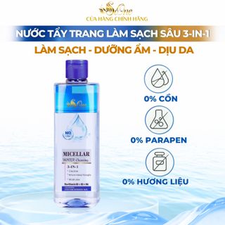 Nước Tẩy Trang SoOne Làm Sạch Sâu, Không Cồn, Parapen, Hương Liệu, Dưỡng Ẩm, Dịu Da Nắp Xanh Đậm