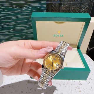 ĐỒNG HỒ NAM NỮ CAO CẤP ROLET DATE JUST MÁY CƠ NIỀNG KHÍA