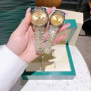 ĐỒNG HỒ NAM NỮ CAO CẤP ROLET DATE JUST MÁY CƠ NIỀNG KHÍA