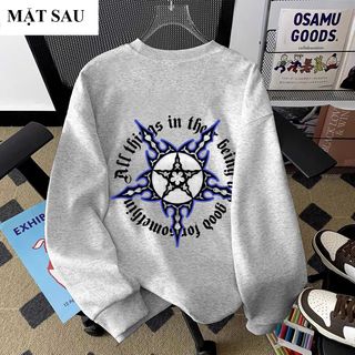 Áo Sweater nỉ cổ tròn UNISEX in hình cá tính