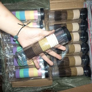 THUN CỘT TÓC CAO SU NHIỀU MÀU - HỘP ỐNG 20 THUN BUỘC TÓC