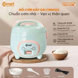 NỒI CƠM ĐIỆN NẮP GÀI 1,2L COMET CM8002 (T6)