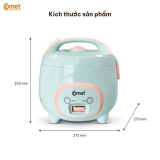 NỒI CƠM ĐIỆN NẮP GÀI 1,2L COMET CM8002 (T6)