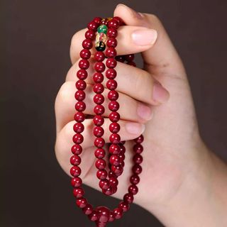 Vòng chu sa 108 hạt ngũ lộ thần tài