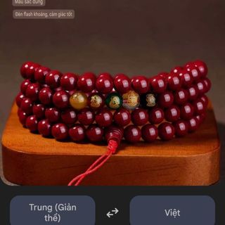 Vòng chu sa 108 hạt ngũ lộ thần tài