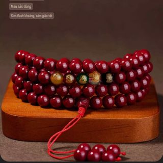 Vòng chu sa 108 hạt ngũ lộ thần tài