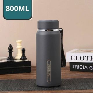 BÌNH GIỮ NHIỆT INOX 800ML SƠN NHÁM (T50)