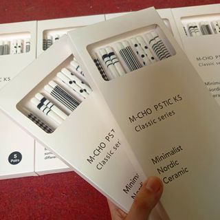 HỘP 5 ĐÔI ĐŨA GỐM SỨ NHẬT SIÊU ĐẸP