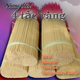 Sỉ 1.000 Cây Nhang Trần Tự Nhiên (3 Tấc & 4 Tấc) - Giá Rẻ Đóng Gói Kinh Doanh - Nhang THÀNH TÂM