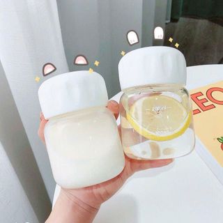 BÌNH NƯỚC THUỶ TINH DÁNG LÙN 300ML
