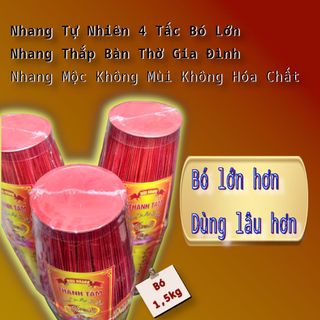 Nhang Tự Nhiên 4 Tấc Bó Tròn – Nhang Mộc Không Mùi Ít Khói Giá Tận Xưởng